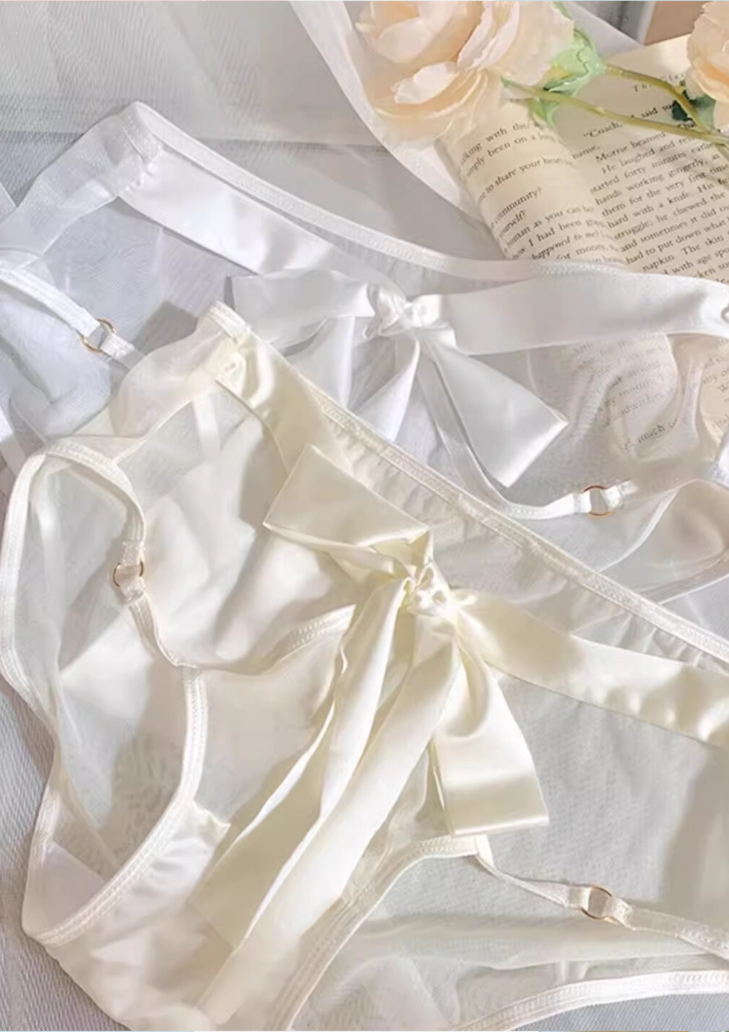 French Satin Lace Belt