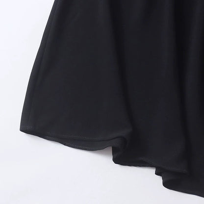 Black Top Suit Lace Temperament