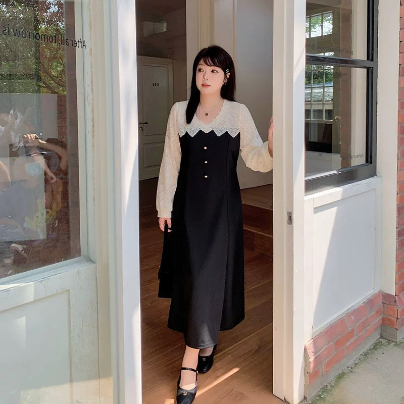 Black Top Suit Lace Temperament