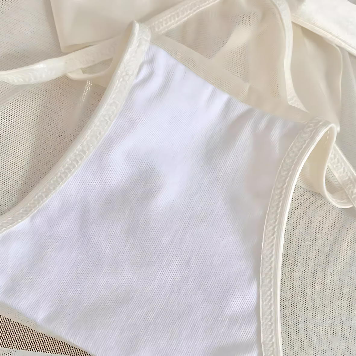 French Satin Lace Belt