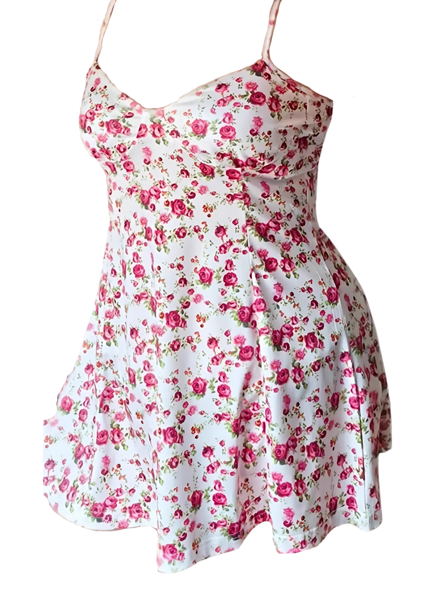 French Floral Halter Night Gown