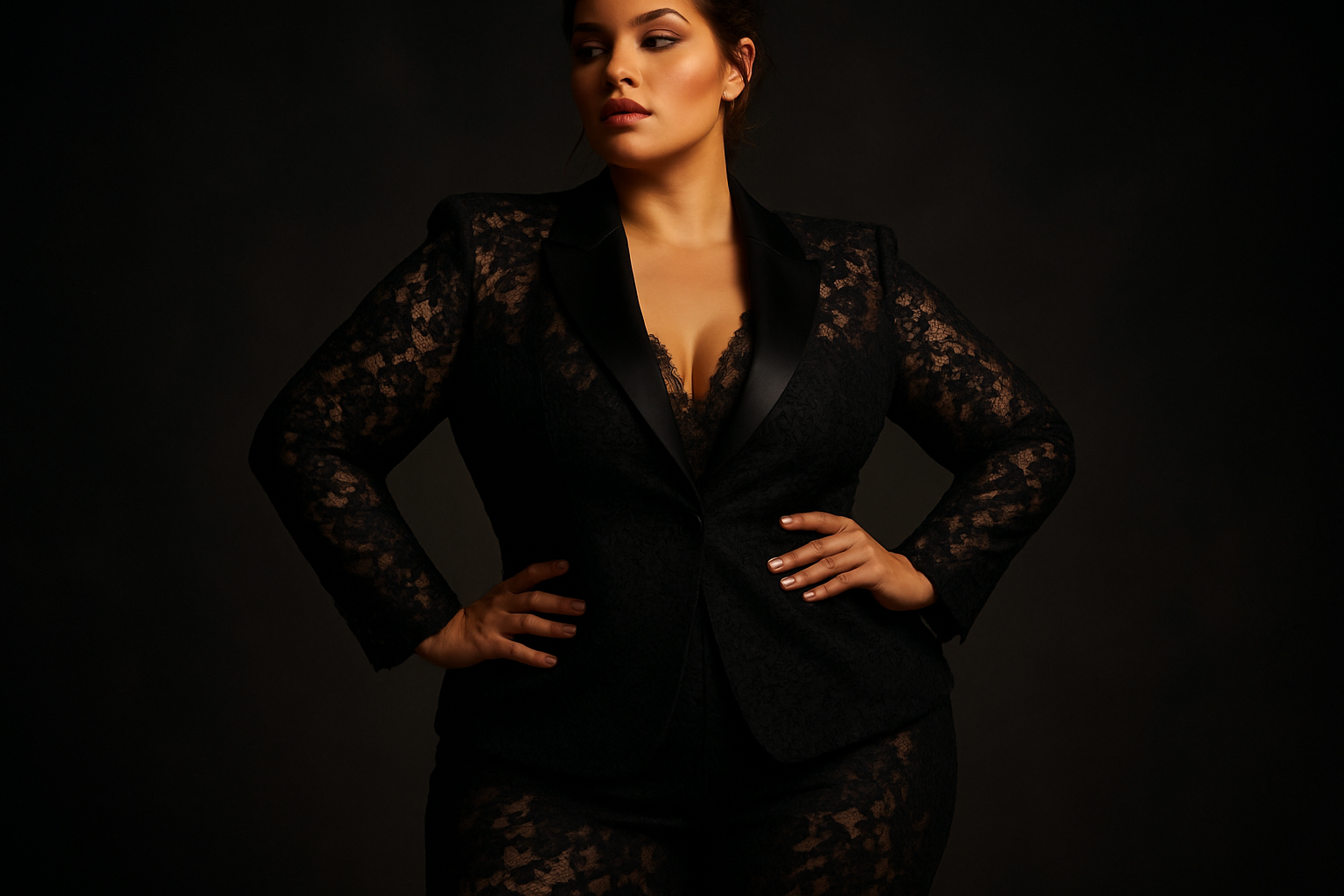 Own your confidence in the Lace Temperament Black Top Suit – now available in sizes XL to 3XL (up to 120kg). Because style has no SIZE. sexy and sexiest ones